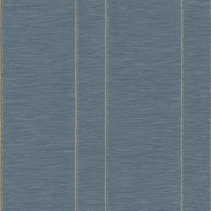 Galerie Wallcoverings Palazzo Pleated Stripe Galerie Wallcoverings  Blue   - G67642