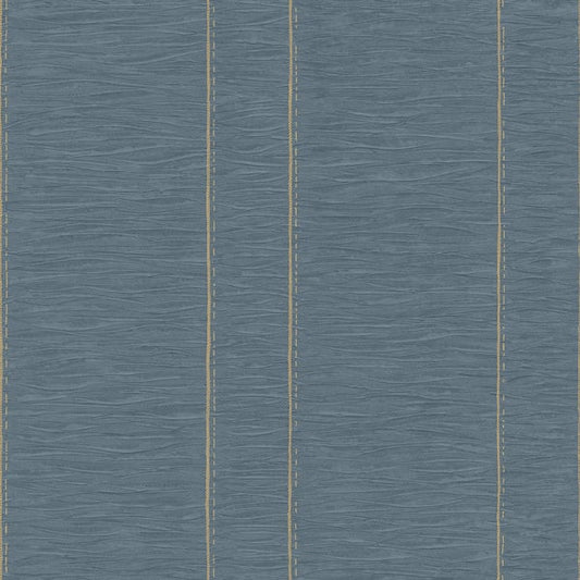 Galerie Wallcoverings Palazzo Pleated Stripe Galerie Wallcoverings  Blue   - G67642
