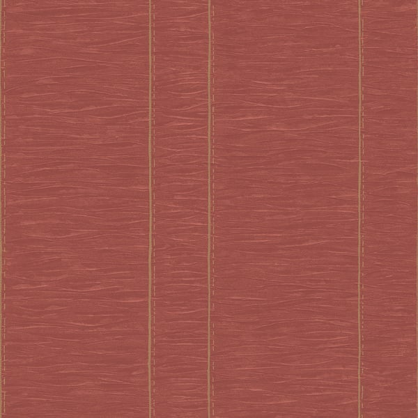 Galerie Wallcoverings Palazzo Pleated Stripe Galerie Wallcoverings  Red   - G67643