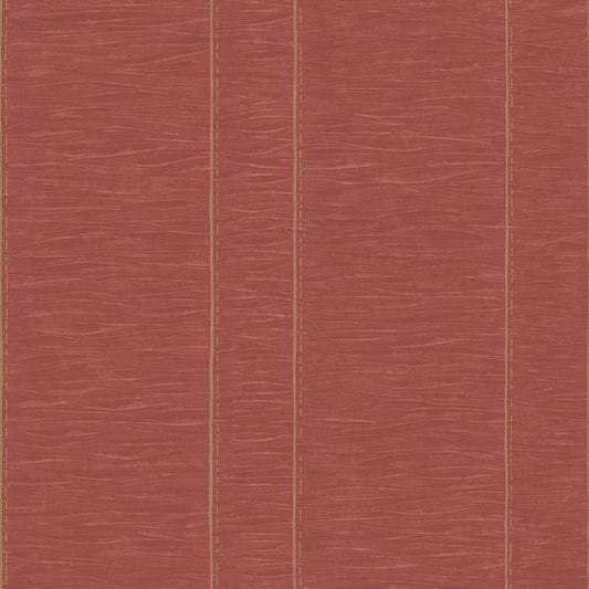 Galerie Wallcoverings Palazzo Pleated Stripe Galerie Wallcoverings  Red   - G67643