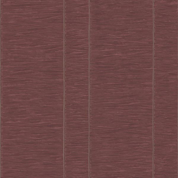 Galerie Wallcoverings Palazzo Pleated Stripe Galerie Wallcoverings  Red   - G67644