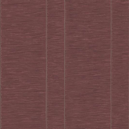 Galerie Wallcoverings Palazzo Pleated Stripe Galerie Wallcoverings  Red   - G67644