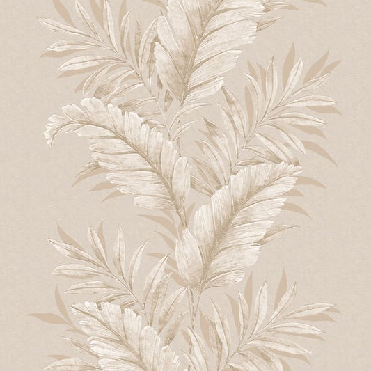 Galerie Wallcoverings Palazzo Fern Stripe Galerie Wallcoverings  Cream   - G67647