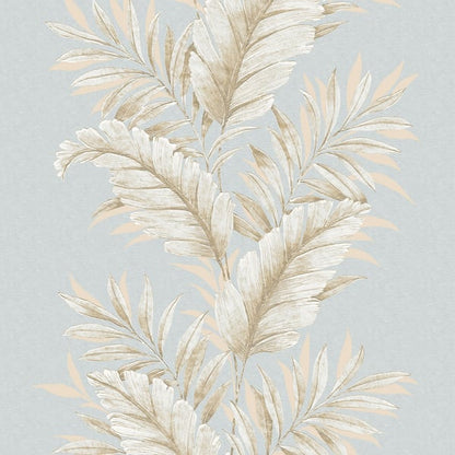 Galerie Wallcoverings Palazzo Fern Stripe Galerie Wallcoverings  Blue   - G67650
