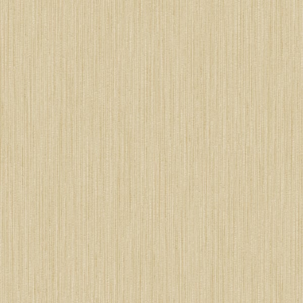 Beige linen-textured wallpaper with subtle vertical grain; warm neutral wall covering.