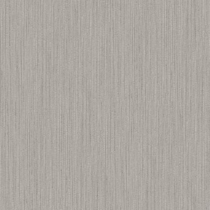 Silver Grey plain texture wallcovering with a subtle ribbed pattern and vertical lines.