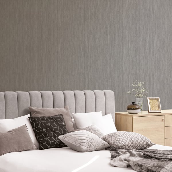 Galerie Wallcoverings Special Fx 2 Vertical Textile Galerie Wallcoverings  Silver Grey   - G67683