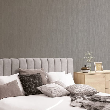 Galerie Wallcoverings Special Fx 2 Vertical Textile Galerie Wallcoverings  Silver Grey   - G67683