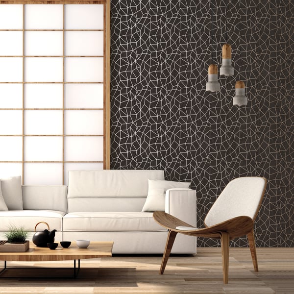 Galerie Wallcoverings Special Fx 2 Glitter Web Galerie Wallcoverings  Black   - G67694