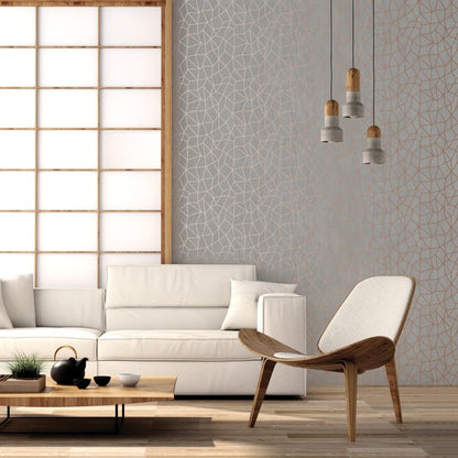 Galerie Wallcoverings Special Fx 2 Glitter Web Galerie Wallcoverings  Orange   - G67701