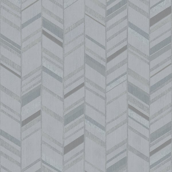Galerie Wallcoverings Special Fx 2 Glitter Chevrons Galerie Wallcoverings  Silver Grey   - G67711