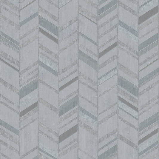 Galerie Wallcoverings Special Fx 2 Glitter Chevrons Galerie Wallcoverings  Silver Grey   - G67711