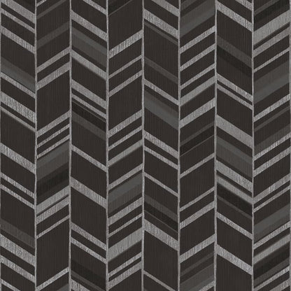 Galerie Wallcoverings Special Fx 2 Glitter Chevrons Galerie Wallcoverings  Black   - G67716