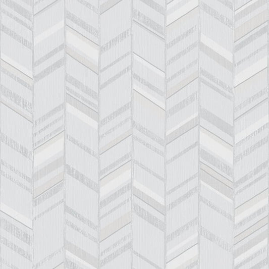 Galerie Wallcoverings Special Fx Glitter Chevrons Galerie Wallcoverings  Silver Grey   - G67717