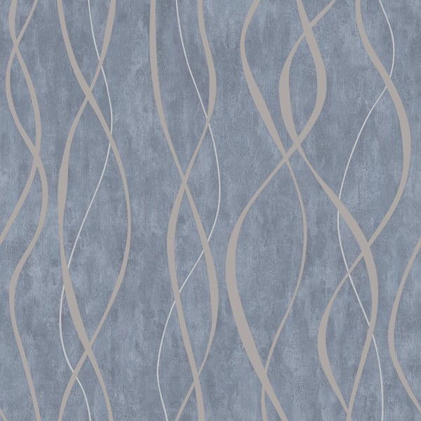Galerie Wallcoverings Special Fx 2 Glitter Ribbons Galerie Wallcoverings  Silver Grey   - G67720