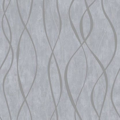 Galerie Wallcoverings Special Fx 2 Glitter Ribbons Galerie Wallcoverings  Silver Grey   - G67733