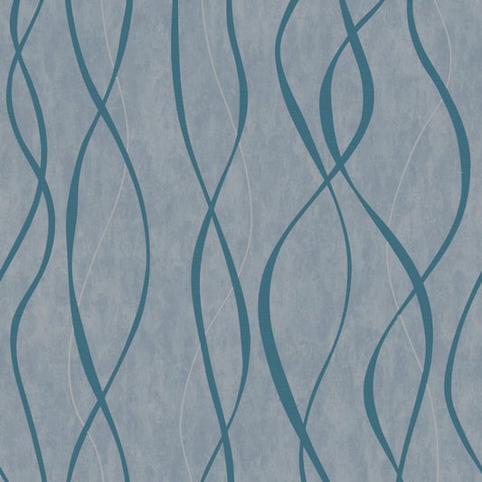 Galerie Wallcoverings Special Fx 2 Glitter Ribbons Galerie Wallcoverings  Blue   - G67735