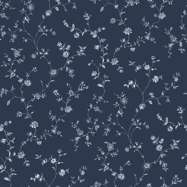 Galerie Wallcoverings Miniatures 2 Floral Trail Galerie Wallcoverings  Blue   - G67863