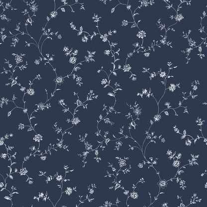 Galerie Wallcoverings Miniatures 2 Floral Trail Galerie Wallcoverings  Blue   - G67863