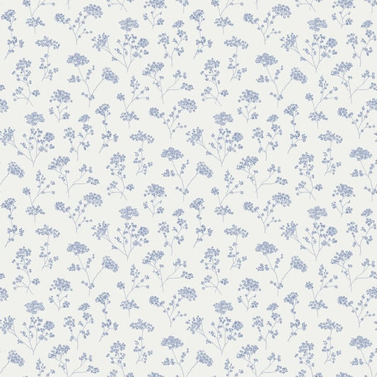 Galerie Wallcoverings Miniatures 2 Parsley Floral Galerie Wallcoverings  Blue   - G67871