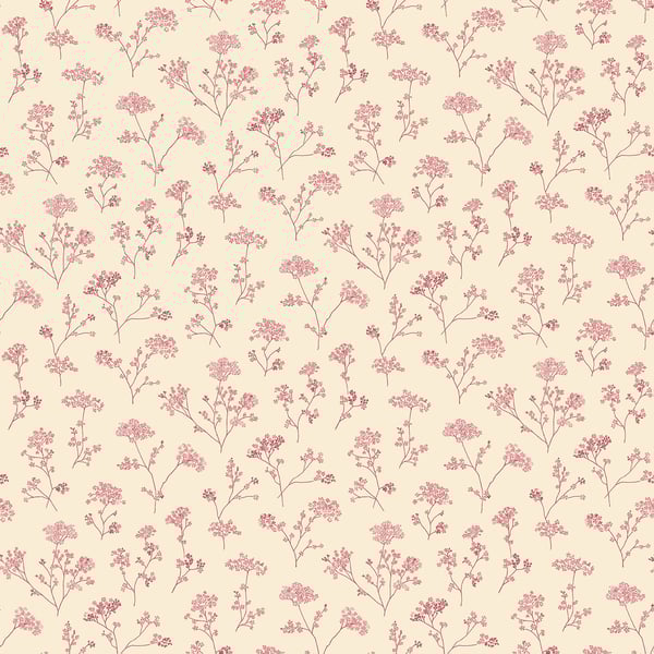 Galerie Wallcoverings Miniatures 2 Parsley Floral Galerie Wallcoverings  Cream   - G67872