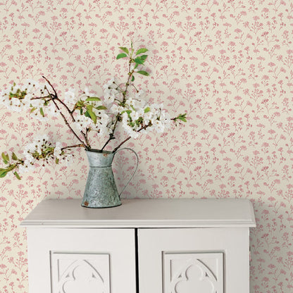 Galerie Wallcoverings Miniatures 2 Parsley Floral Galerie Wallcoverings  Cream   - G67872