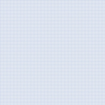 Blue and white gingham wallpaper sample with small check pattern.