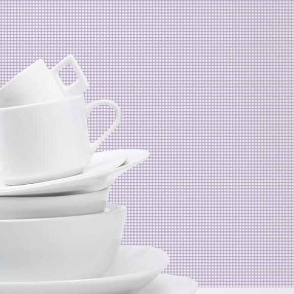 Galerie Wallcoverings Miniatures 2 Gingham Check Galerie Wallcoverings  Purple, Lilac   - G67877