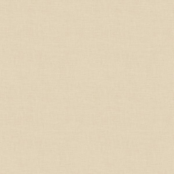Cream wallcovering sample, plain linen texture with a subtle woven pattern on a square swatch.