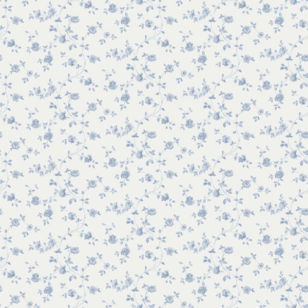 Galerie Wallcoverings Miniatures 2 Rose Trellis Galerie Wallcoverings  Blue   - G67887