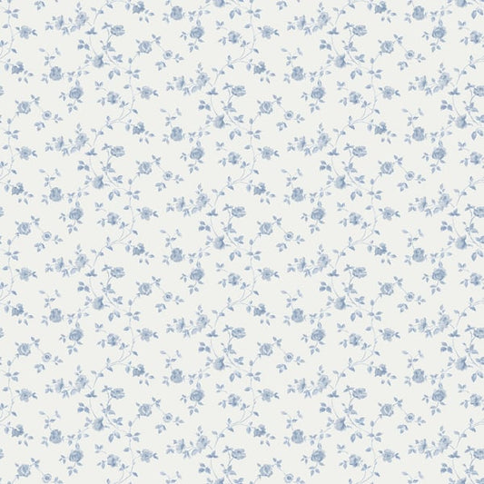Galerie Wallcoverings Miniatures 2 Rose Trellis Galerie Wallcoverings  Blue   - G67887