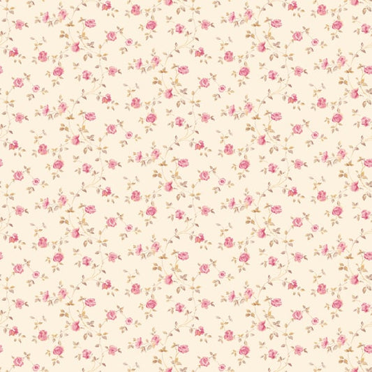Galerie Wallcoverings Miniatures 2 Rose Trellis Galerie Wallcoverings  Cream   - G67888