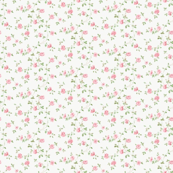 Galerie Wallcoverings Miniatures 2 Rose Trellis Galerie Wallcoverings  White   - G67889