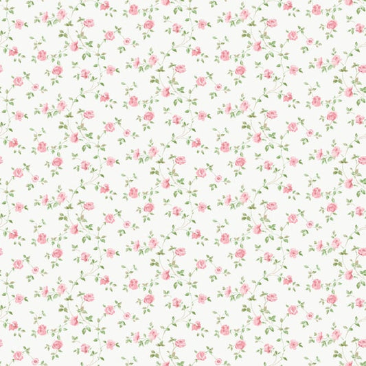 Galerie Wallcoverings Miniatures 2 Rose Trellis Galerie Wallcoverings  White   - G67889