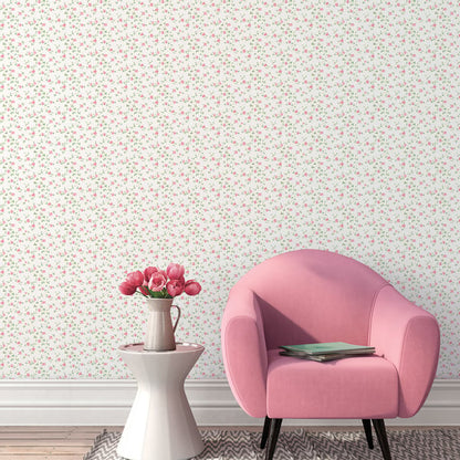 Galerie Wallcoverings Miniatures 2 Rose Trellis Galerie Wallcoverings  White   - G67889