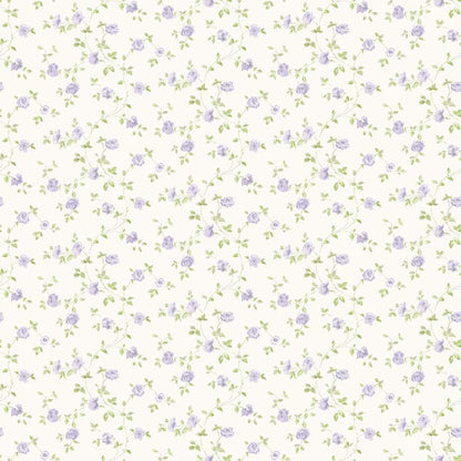 Galerie Wallcoverings Miniatures 2 Rose Trellis Galerie Wallcoverings  Purple, Lilac   - G67890
