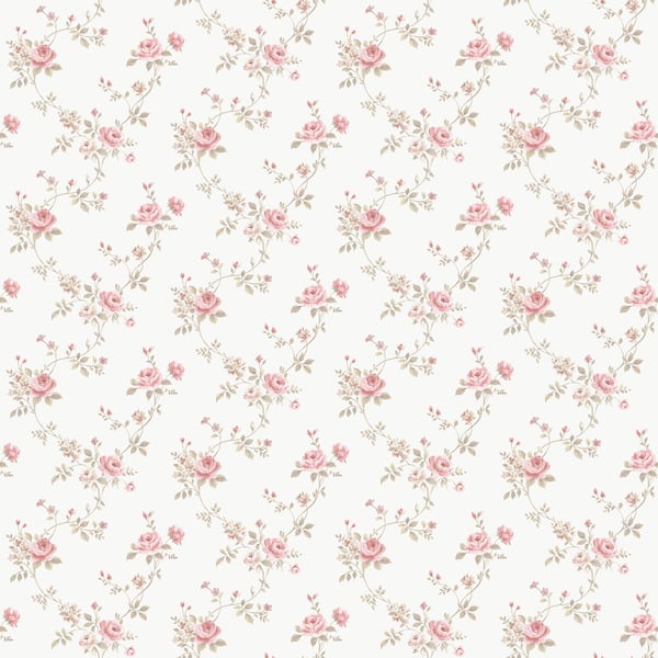 Galerie Wallcoverings Miniatures 2 Rose Floral Galerie Wallcoverings  Cream   - G67897