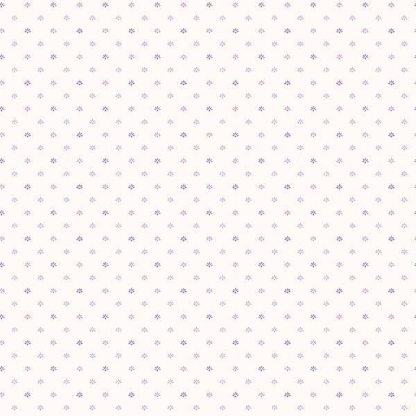 Galerie Wallcoverings Miniatures 2 Mini Floral Motif Galerie Wallcoverings  Purple, Lilac   - G67901