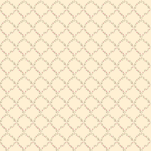 Galerie Wallcoverings Miniatures 2 Geometric Floral Galerie Wallcoverings  Cream   - G67904