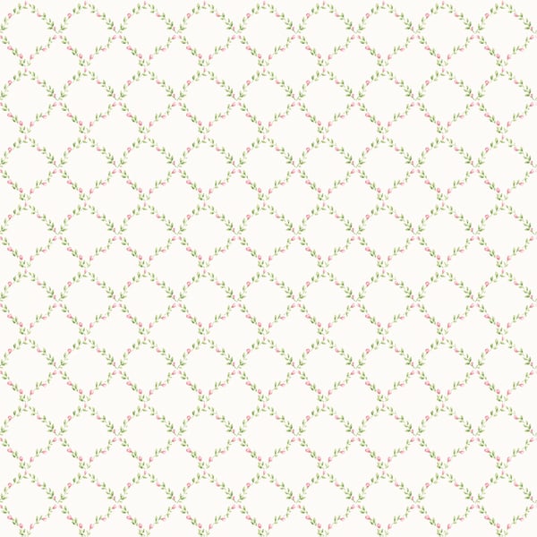 Galerie Wallcoverings Miniatures 2 Geometric Floral Galerie Wallcoverings  White   - G67905