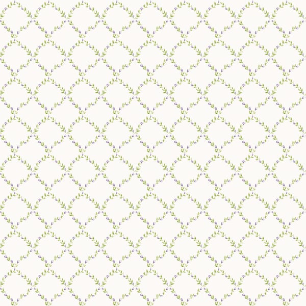 Galerie Wallcoverings Miniatures 2 Geometric Floral Galerie Wallcoverings  Cream   - G67906
