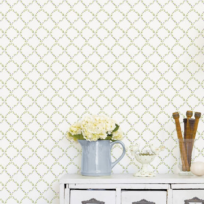 Galerie Wallcoverings Miniatures 2 Geometric Floral Galerie Wallcoverings  Cream   - G67906