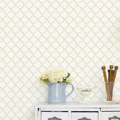 Galerie Wallcoverings Miniatures 2 Geometric Floral Galerie Wallcoverings  Cream   - G67907