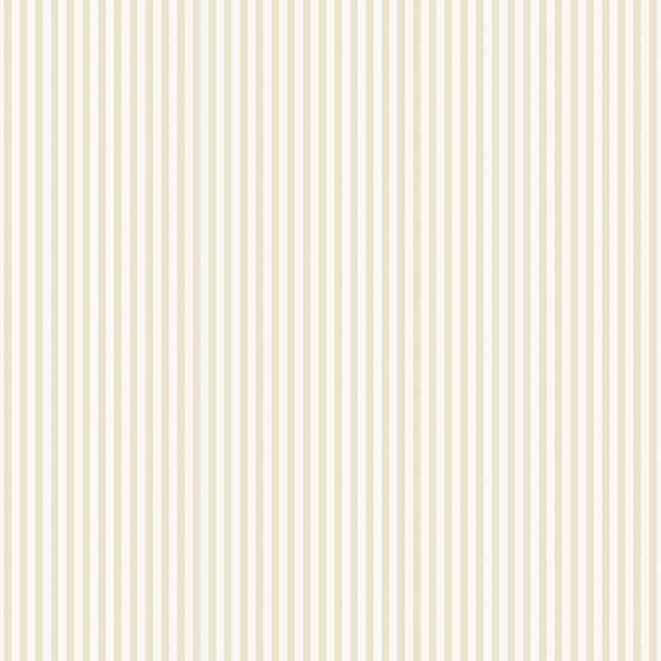 Beige and cream vertical striped wallpaper pattern with thin, even stripes.