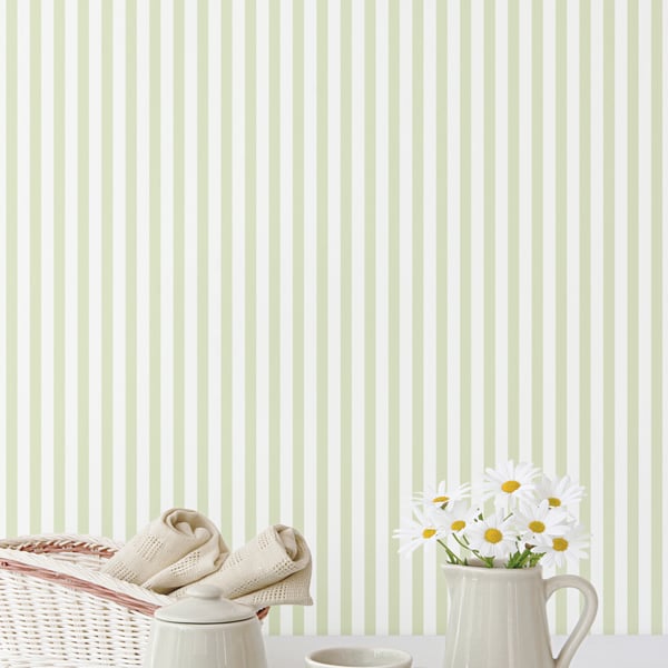 Galerie Wallcoverings Miniatures 2 Shirt Stripe Galerie Wallcoverings  Green   - G67910