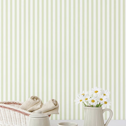 Galerie Wallcoverings Miniatures 2 Shirt Stripe Galerie Wallcoverings  Green   - G67910