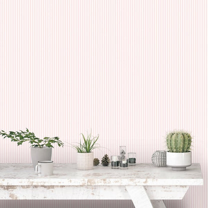 Galerie Wallcoverings Miniatures 2 Shirt Stripe Galerie Wallcoverings  Pink   - G67912