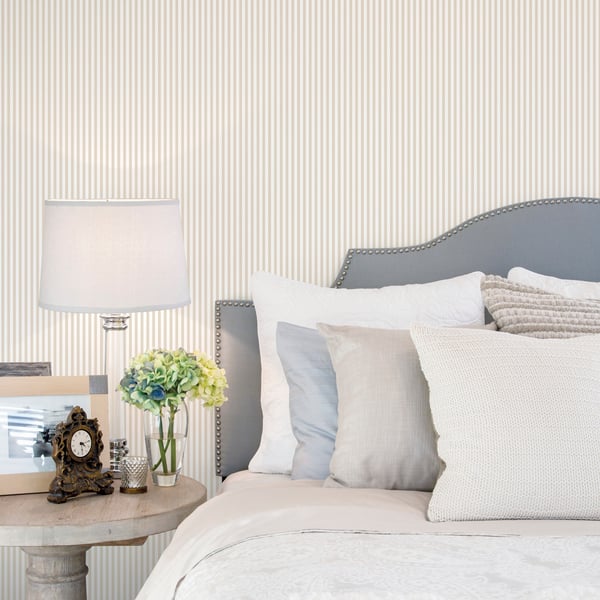 Galerie Wallcoverings Smart Stripes 3 Shirt Stripe Galerie Wallcoverings  Cream   - G67913