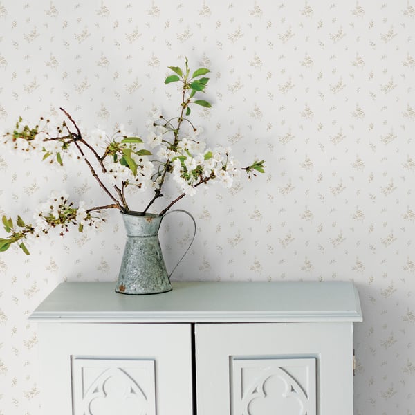 Galerie Wallcoverings Miniatures 2 Tiny Rose Galerie Wallcoverings  Cream   - G67916