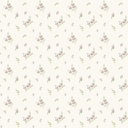 Galerie Wallcoverings Miniatures 2 Tiny Rose Galerie Wallcoverings  White   - G67918